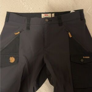 Fjallraven Black Cargo Pants for Outdoor Adventures